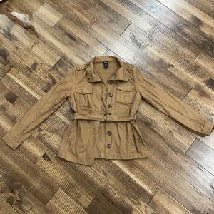 Light tan button up jacket